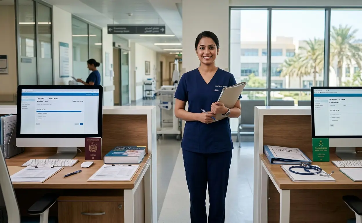 DHA Nursing Exam vs Saudi Prometric comparison for international nurses